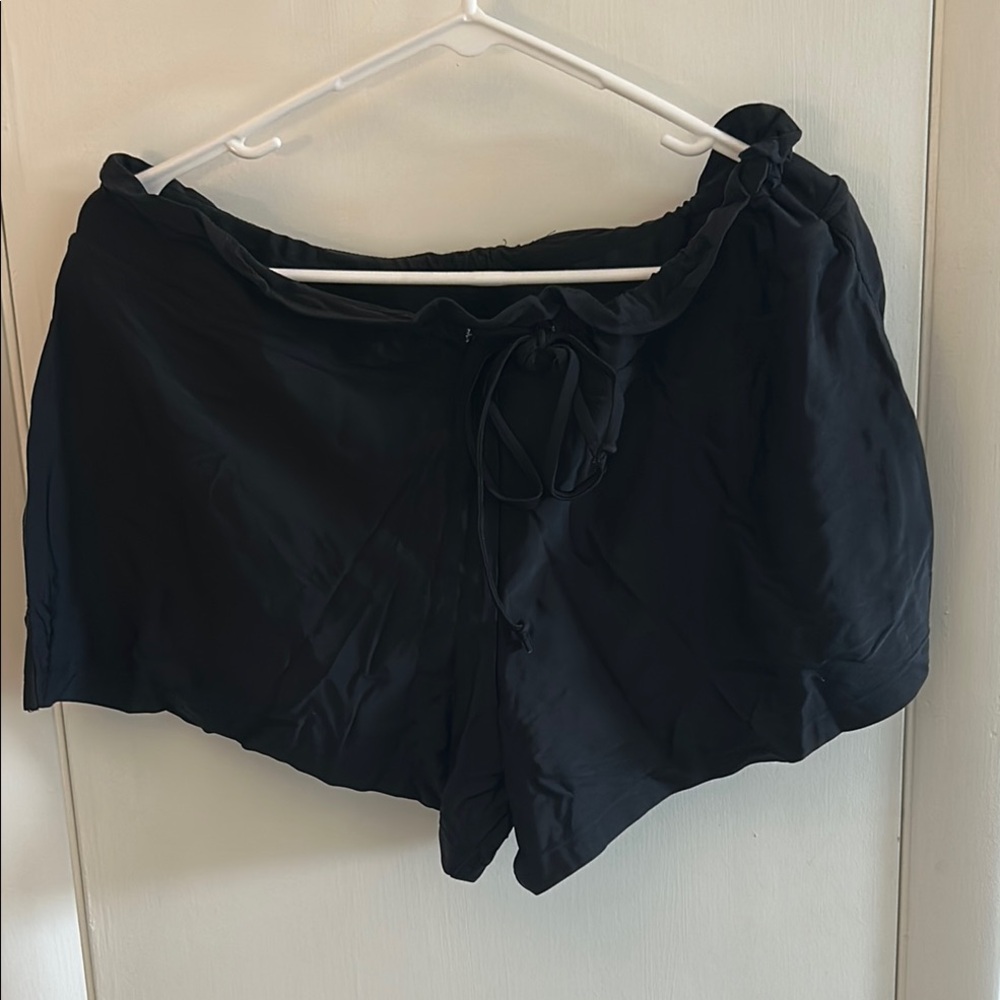 Merona Black Athletic Shorts with Soft Matte Finish